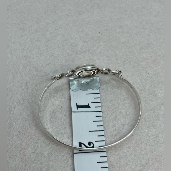 925 Sterling Silver Infinity Design Pinch Bracelet Bangle Fits Kameleon Jewelpop - Picture 11 of 12